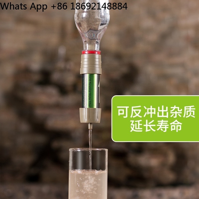 Water Purification Straw - Pajita purificadora de agua para exteriores,