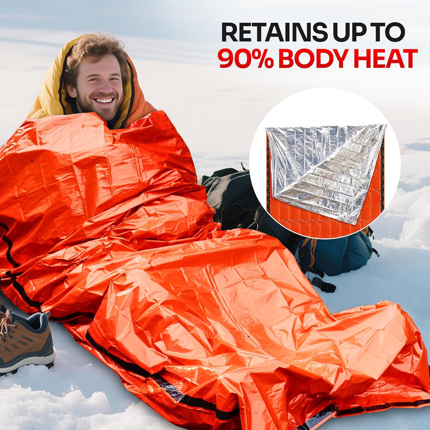 Emergency Mylar Tent - Saco de Dormir de Emergencia para