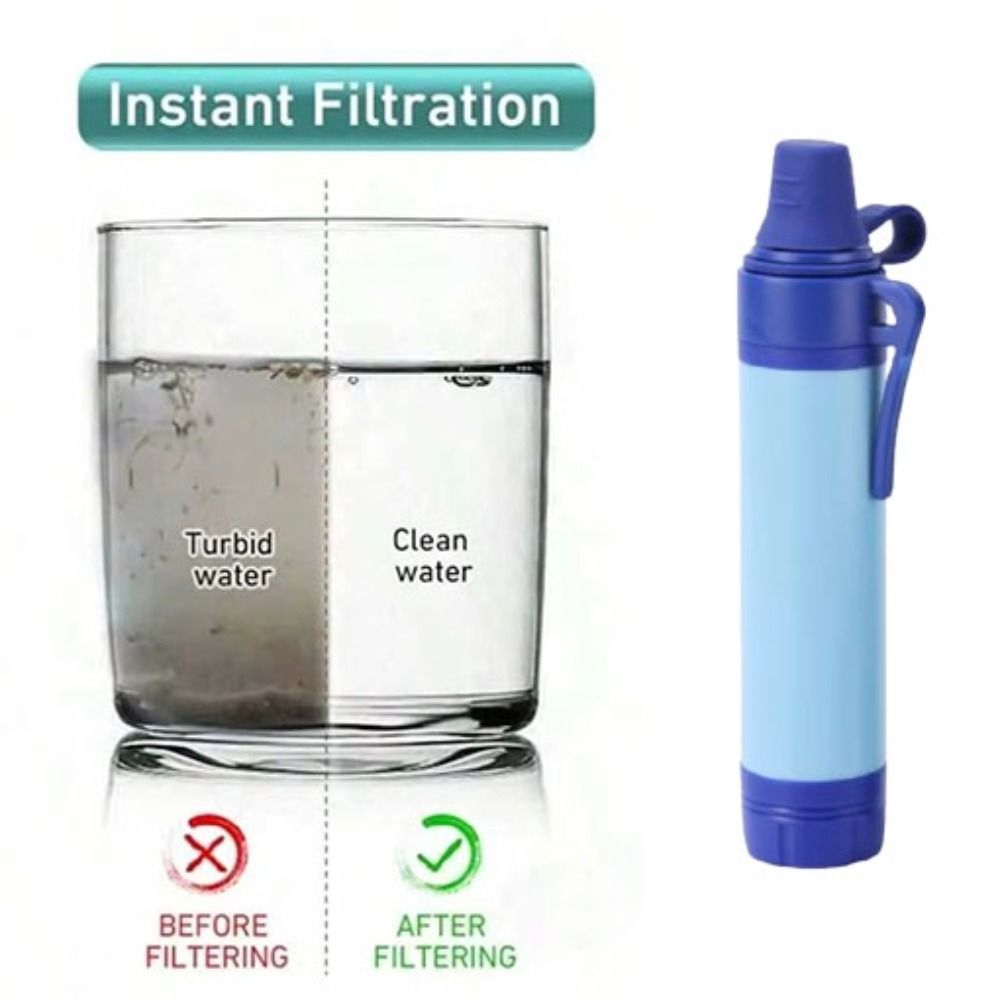 Water Purification Straw - Mini filtro de agua portátil tipo