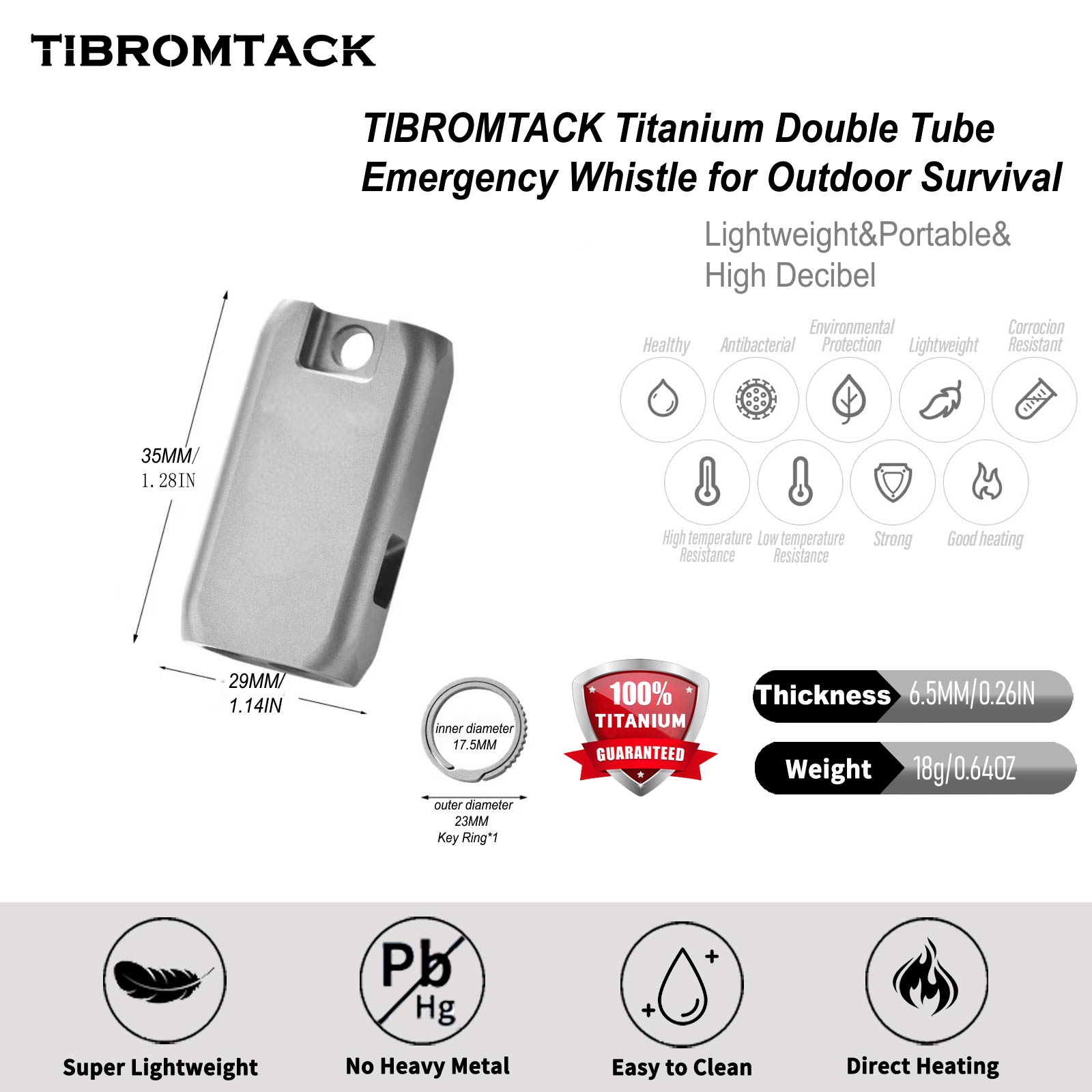 Silbato de Emergencia de Doble - Emergency Whistle Loud reseña y precio