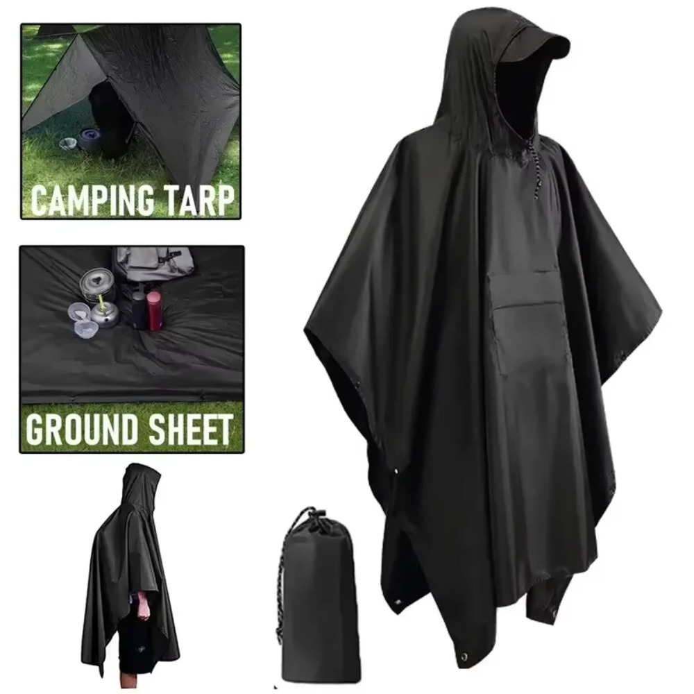 Poncho de lluvia militar multi - Emergency Poncho Rain reseña y precio