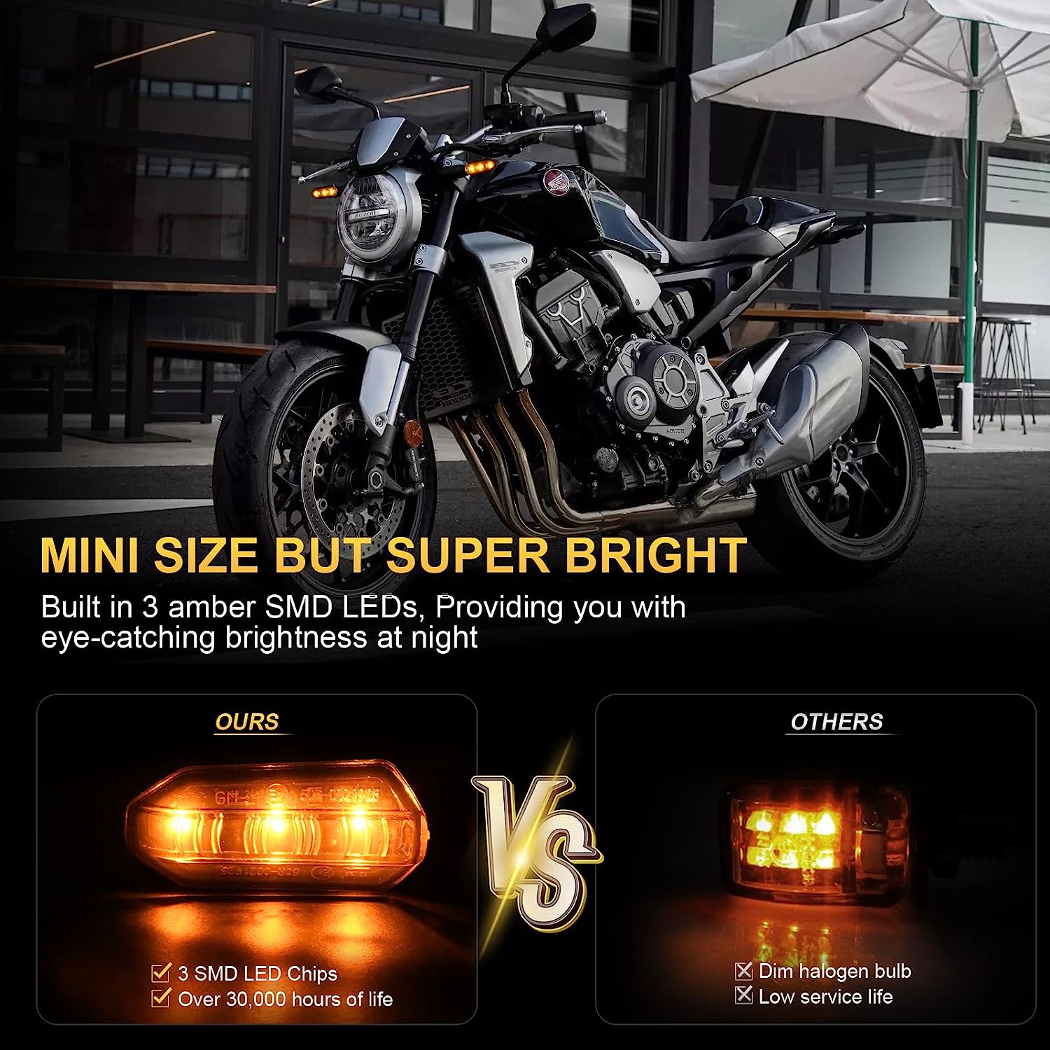 2/4 Uds 8mm Mini luces LED de  - Sos Light Strobe reseña y precio