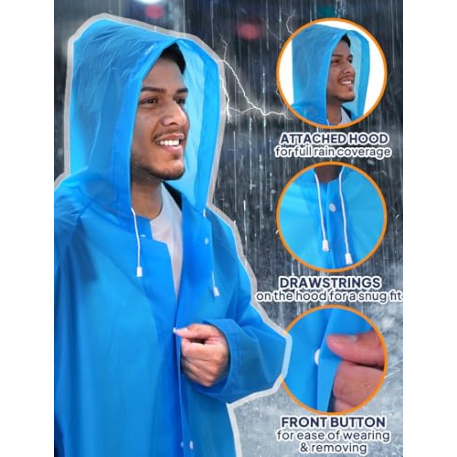 ANYOO Paquete de 2 Ponchos de  - Emergency Poncho Rain reseña y precio