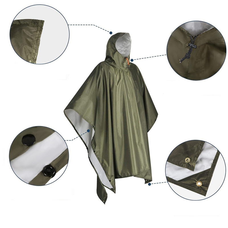 Poncho de lluvia resistente pa - Emergency Poncho Rain reseña y precio