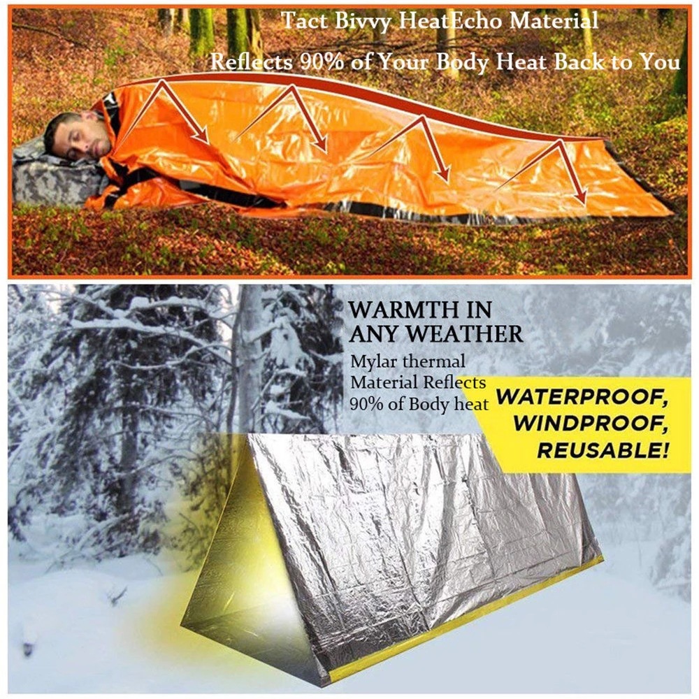 Saco de Dormir de Emergencia p - Emergency Mylar Tent reseña y precio